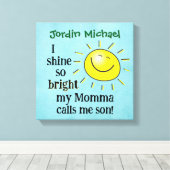 Momma und Son Liebe Leinwanddruck (Insitu (Holzboden))