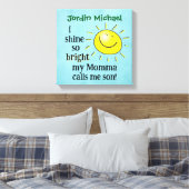 Momma und Son Liebe Leinwanddruck (Insitu (Schlafzimmer))