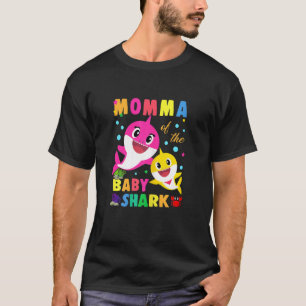 Momma von Momma of the Birthday Baby Momma Shark F T-Shirt