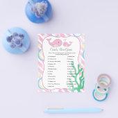 Momma Whale und ihr Baby Girl - Candy Bar Game Flyer (Einzeln)