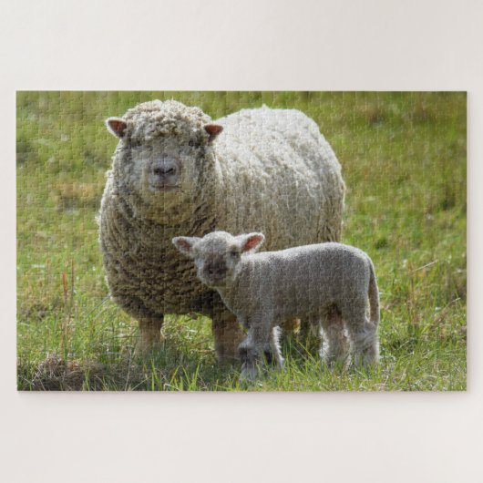 Mommas Baby Lamb - 20x30 Puzzle (Horizontal)