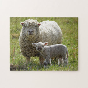 Mommas Baby Lamp - 11x14 Puzzle