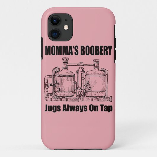 Mommas Boobery Jugs immer Gestochen Case-Mate iPhone Hülle (Rückseite)
