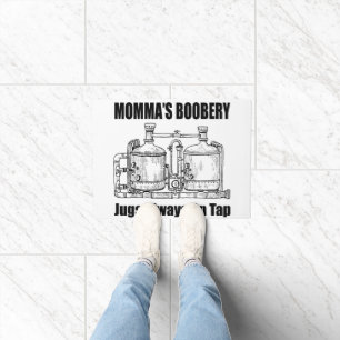 Mommas Boobery Jugs immer Gestochen Fußmatte