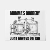 Mommas Boobery Jugs immer Gestochen Fußmatte (Vorderseite)