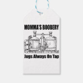 Mommas Boobery Jugs immer Gestochen Geschenkanhänger (Vorderseite)