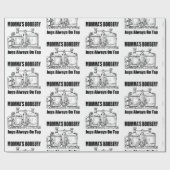 Mommas Boobery Jugs immer Gestochen Geschenkpapier (Flach)