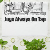 Mommas Boobery Jugs immer Gestochen Geschirrtuch (Gefaltet)