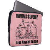 Mommas Boobery Jugs immer Gestochen Laptopschutzhülle (Vorne Rechts)