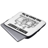 Mommas Boobery Jugs immer Gestochen Laptopschutzhülle (Vorne Knopf)