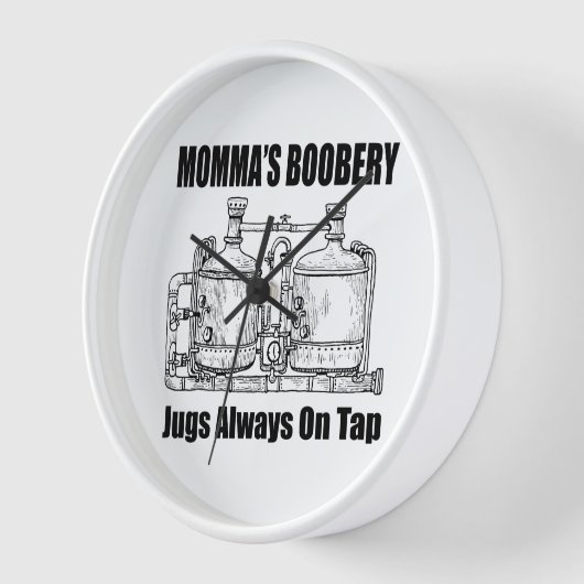 Mommas Boobery Jugs immer Gestochen Uhr (Winkel)