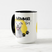 Momma's Boy Customizable Coffee Tasse (Vorderseite Links)