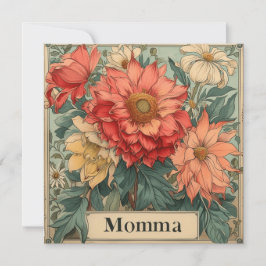 Mommas Embrace: Liebende Briefe Feiertagskarte