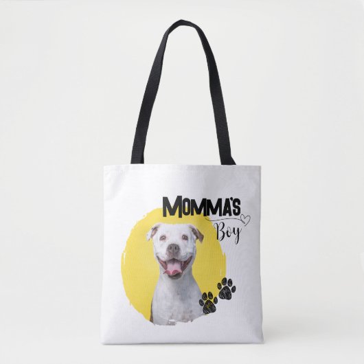 Momma's Junge, individuell anpassbare Tote-Tasche Tasche (Vorderseite)