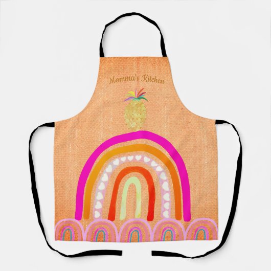 Momma's Kitchen Island Rainbows Schürze (Vorderseite)