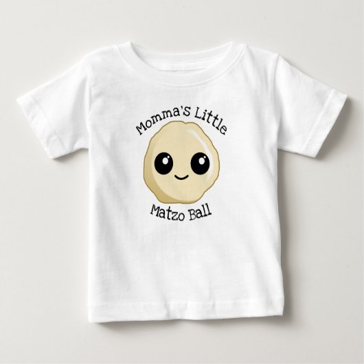 Mommas kleiner Matzo-Ball Baby T-shirt (Vorderseite)