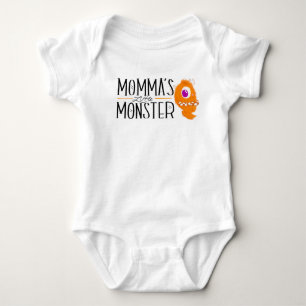 Mommas kleiner Monster-Bodysuit Baby Strampler
