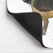 Mommas Lil Engels-Mops Mousepad (Ecke)