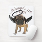 Mommas Lil Engels-Mops Mousepad (Mit Mouse)