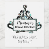 "Mommas Royal Reserve" Weinetikett (Einzelnes Label)