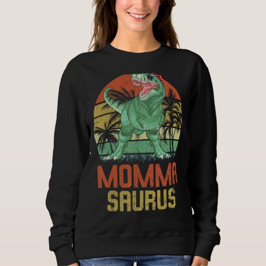 Mommasaurus Rex Dinosaur Momma Saurus Familienmatt Sweatshirt (Vorderseite)