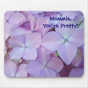 Mommie Du bist Hübsch! Mousepad Floral Lila
