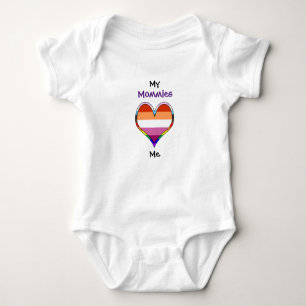 Mommies Rainbow Heart Baby Bodysuit Strampler