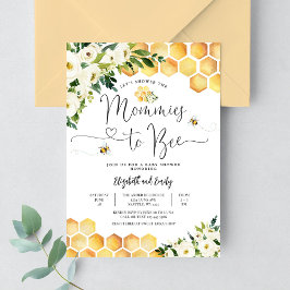 Mommies zu einer neutralen Baby-Dusche für das Bie Einladung