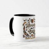 Mommin' Ain't Easy Arrows Feathers Mütter Day Tasse (Vorderseite Links)