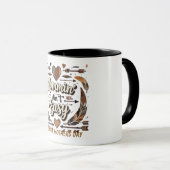 Mommin' Ain't Easy Arrows Feathers Mütter Day Tasse (VorderseiteRechts)