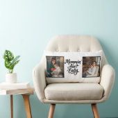 Mommin Ain't Easy Brush Script Two 2 Photo Lendenkissen (Stuhl )
