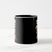 Momming Aint Easy Groovy Mama Retro Zweifarbige Tasse (Mittel)