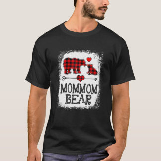 Mommom Bear Christmas Pajama Red Kariert Buffalo F T-Shirt