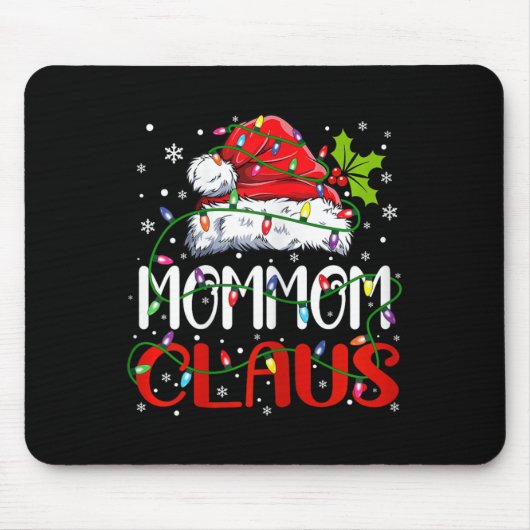 Mommom Claus Weihnachten Weihnachten Matching Fami Mousepad (Vorne)
