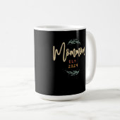 Mommom gegründet 2024 Funny Oma Kaffeetasse (VorderseiteRechts)