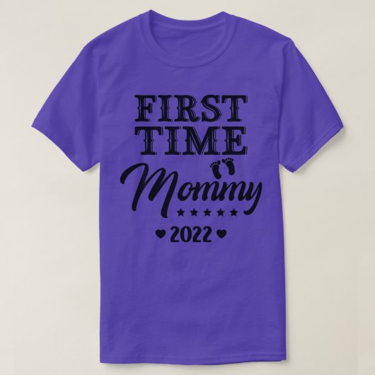 Mommy 2022 Junge Mutter Schwangerschaft Ann T-Shirt (Design vorne)