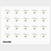 Mommy 2 sein runder aufkleber (Blatt)