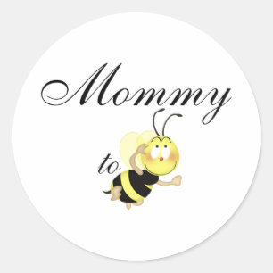 Mommy 2 sein runder aufkleber