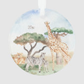 Mommy and Baby African Animal Christmas Ornament (Rückseite)