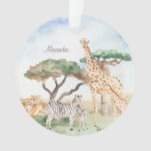 Mommy and Baby African Animal Christmas Ornament (Vorderseite)