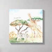 Mommy and Baby African Animals Leinwanddruck (Vorderseite)