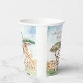 Mommy and Baby African Animals Pappbecher (Rechts)