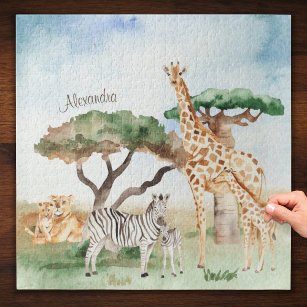 Mommy and Baby African Animals Puzzle