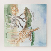 Mommy and Baby African Animals Puzzle (Horizontal)