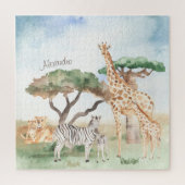 Mommy and Baby African Animals Puzzle (Vertikal)