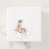 Mommy and Baby Deer Wreath Woodland Vielen Dank Geschenkanhänger (Beispiel)