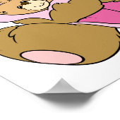 Mommy and Baby Girl Bear Poster (Ecke)