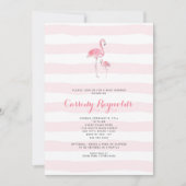 Mommy and baby girl Flamingo Baby Shower Einladung (Vorderseite)