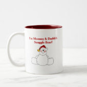 Mommy and Daddy's Snuggle Bären Tshirts und Gesche Zweifarbige Tasse (Links)