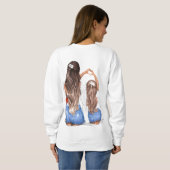 Mommy and Me sweater Sweatshirt (Schwarz voll)